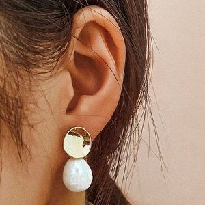Simulated Pearl Drop Earrings